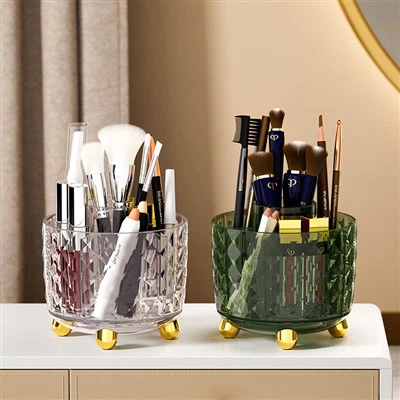 ダイヤモンド柄メイクブラシ収納ボックス