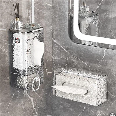 ウォーターリップルティッシュ収納ボックス